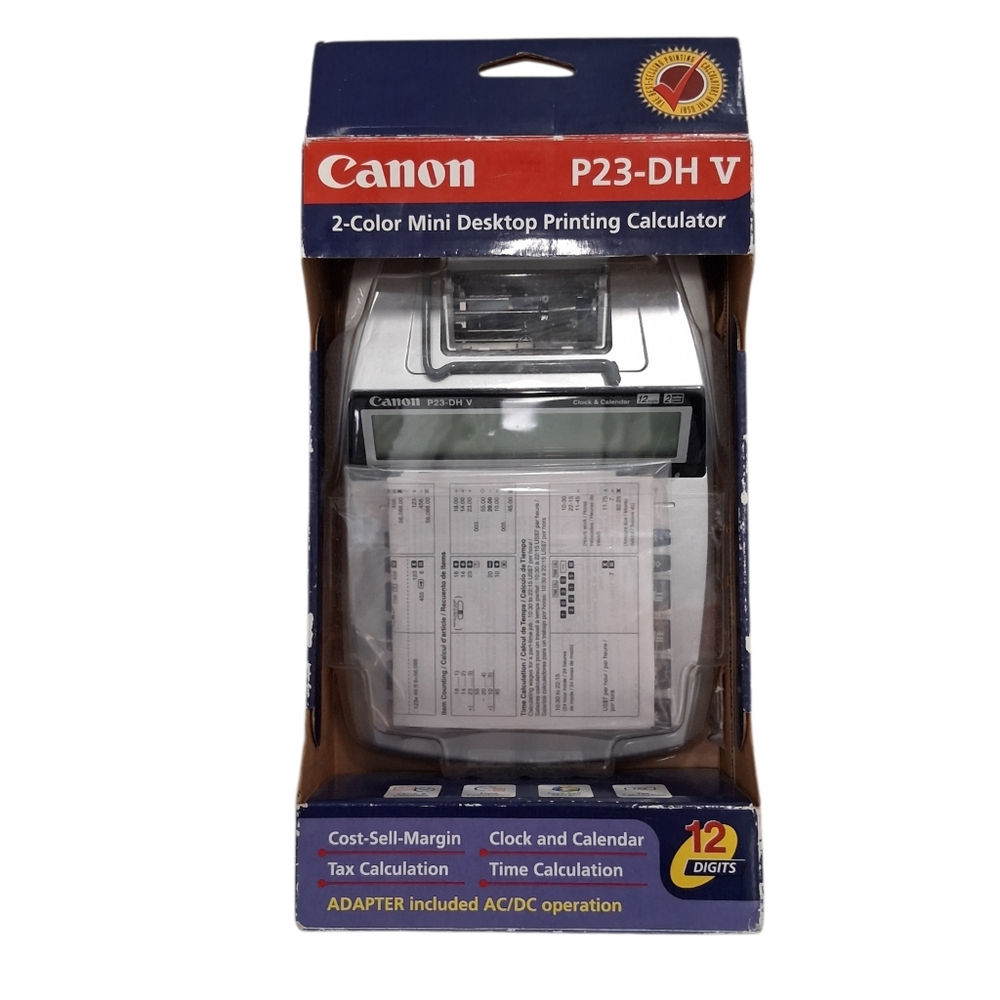 Canon P23-DH V 2- Color Mini Destop Printing Calculator
